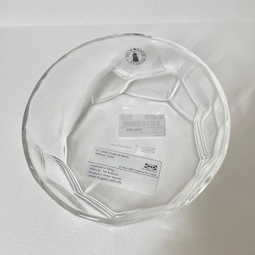 IKEA x Marimekko BASTUA Bowl 5” Borosilicate Glass 105.426.29